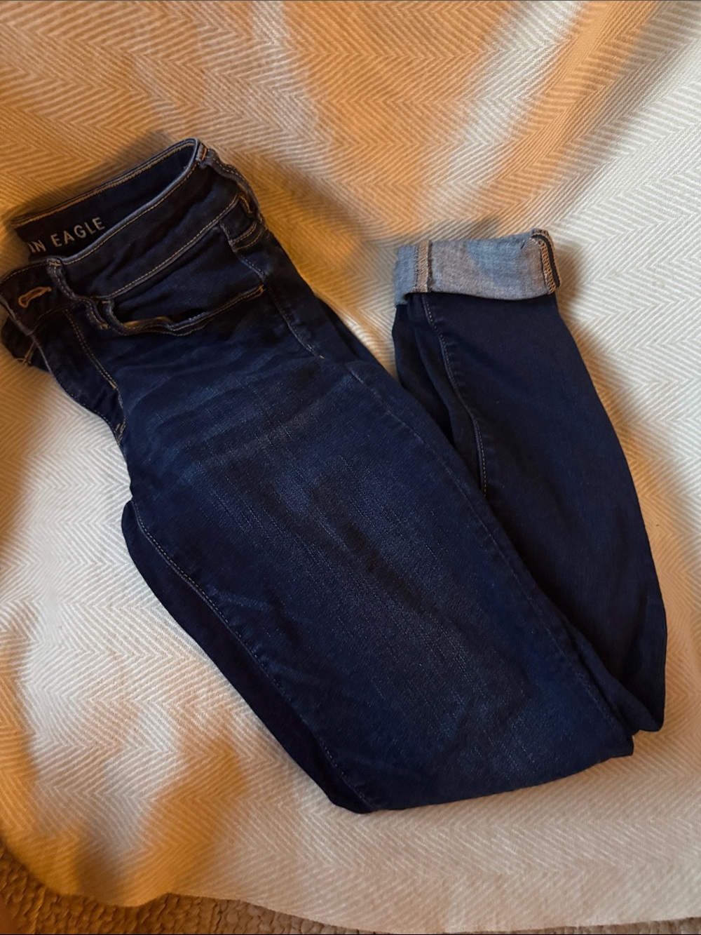 American Eagle Outfitters Women's Deep Indigo Skinny Jeans